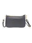 Soleil Chic Petite Pochette bandoulière cuir Choco