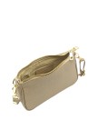 Soleil Chic Petite Pochette bandoulière cuir Beige