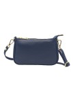 Soleil Chic Petite Pochette bandoulière cuir Marine