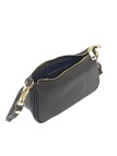 Soleil Chic Petite Pochette bandoulière cuir Choco