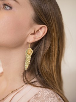 Boucle d'oreille LORIE Gold Pink NAHUA