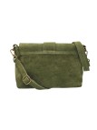 THE WAN Sac bandouliere cuir Anneau Besace 156 Daim Kaki