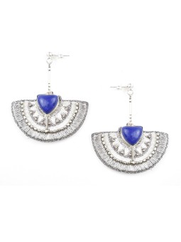 Boucle d'oreille KALIE Lapis NAHUA