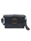 THE WAN Sac bandouliere cuir Anneau Besace 156 Noir Irise