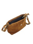 THE WAN Sac bandouliere cuir Anneau Besace 156 Daim Camel