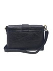 THE WAN Sac bandouliere cuir Anneau Besace 156 Noir Irise