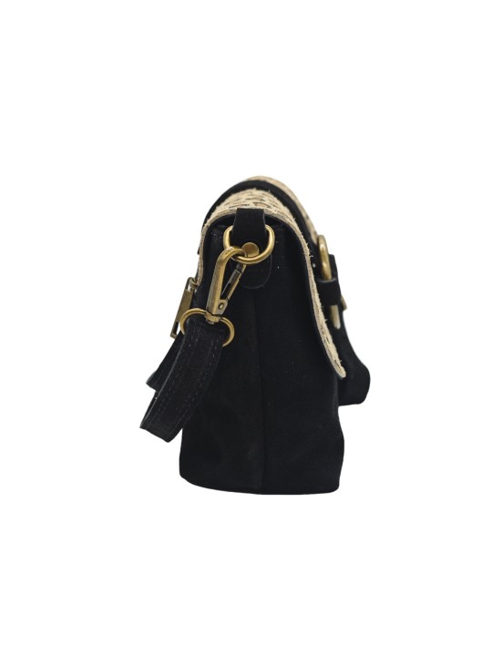 THE WAN Sac bandouliere cuir Anneau Besace 156 Noir Leo