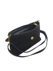 THE WAN Sac bandouliere cuir Anneau Besace 156 Noir Leo