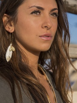 Boucle d'oreille OSIRIS Cream NAHUA