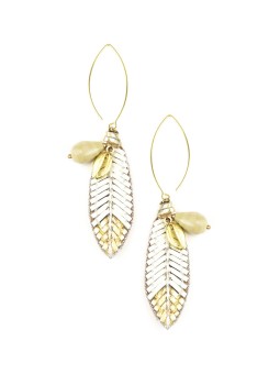 Boucle d'oreille OSIRIS Cream NAHUA