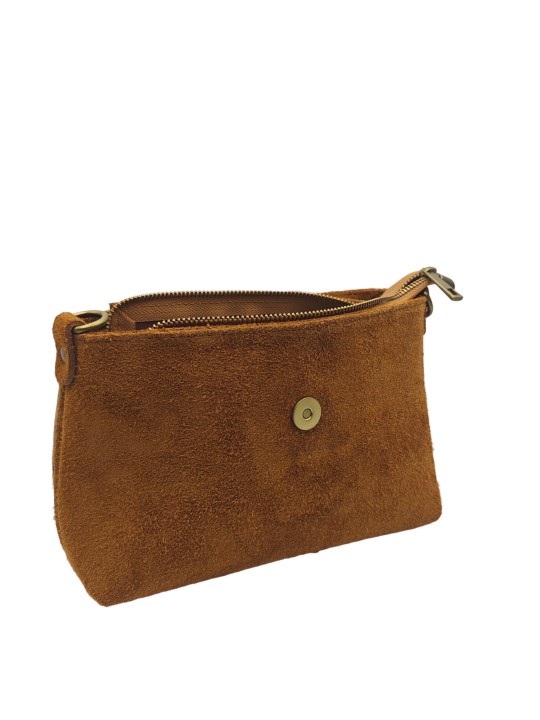 THE WAN Sac bandouliere cuir Anneau Besace 156 Camel Leo
