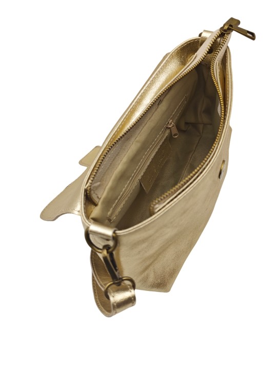 THE WAN Sac bandouliere cuir Anneau Besace 156 Or