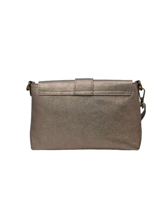 THE WAN Sac bandouliere cuir Anneau Besace 156 Champagne