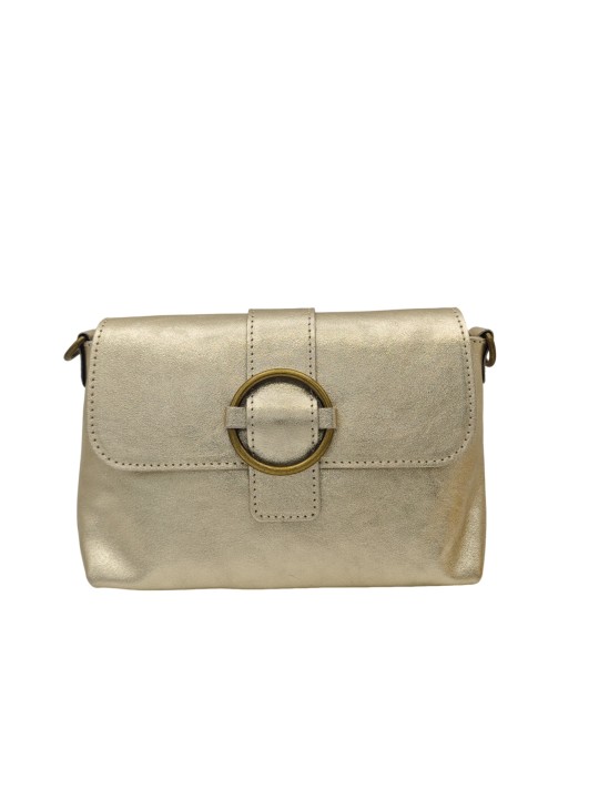 THE WAN Sac bandouliere cuir Anneau Besace 156 Or