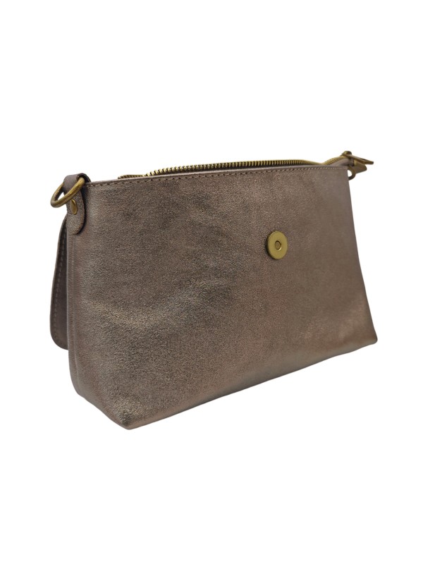 THE WAN Sac bandouliere cuir Anneau Besace 156 Champagne