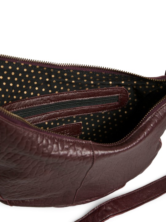 PIECES PCSTINA LEATHER SHOULDER BAG 17156634 Tawny Port Bubble