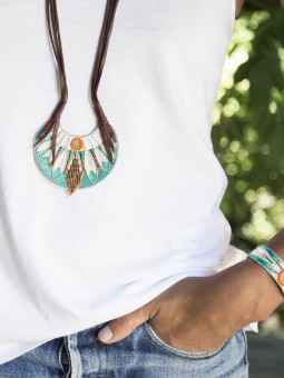 Collier Sautoir APONIE Green Argile NAHUA