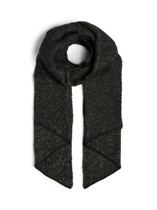PIECES PCPYRON LONG SCARF Foulard 17110447 Black_GOLD