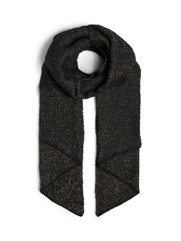 PIECES PCPYRON LONG SCARF Foulard 17110447 Black_GOLD