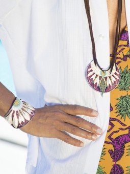 Collier Sautoir APONIE Purple Mastic NAHUA