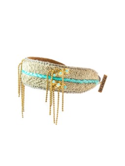 Bracelet brodé DITA Turquoise NAHUA