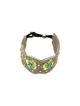 Bracelet brodé CELESTE Turquoise NAHUA