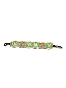 Bracelet brodé CELESTE Jaune NAHUA