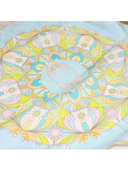 Écharpe carré en soie foulard WIZI Nahua