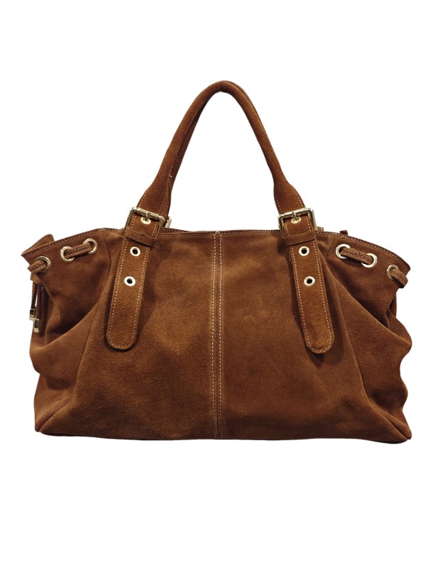 Soleil Chic Grand Sac Cuir Daily Large Camel Nubuck