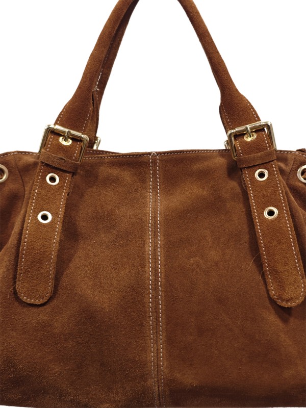 Soleil Chic Grand Sac Cuir Daily Large Camel Nubuck