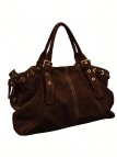 Soleil Chic Grand Sac Cuir Daily Large Chocolat Nubuck