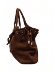 Soleil Chic Grand Sac Cuir Daily Large Chocolat Nubuck
