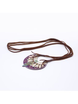 Collier Sautoir APONIE Purple Mastic NAHUA