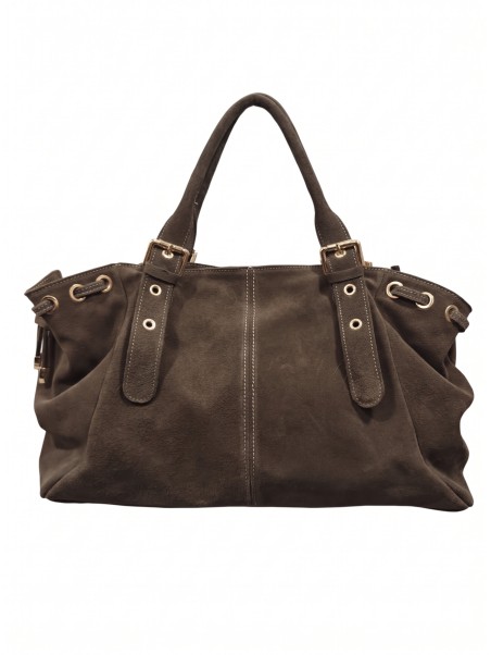 Soleil Chic Grand Sac Cuir Daily Large Taupe Nubuck