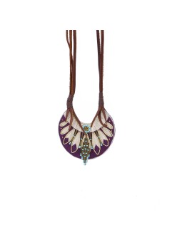 Collier Sautoir APONIE Purple Mastic NAHUA