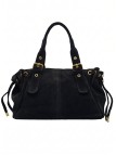 Soleil Chic Sac Cuir Daily Noir Nubuck