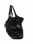 Soleil Chic Grand Sac Cuir Daily Large Noir Nubuck