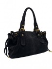 Soleil Chic Sac Cuir Daily Noir Nubuck