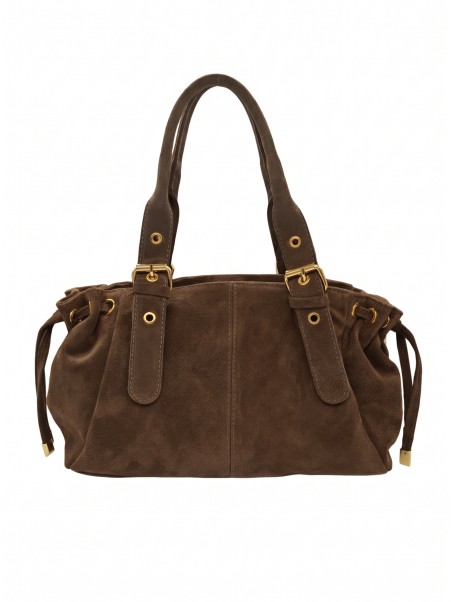 Soleil Chic Sac Cuir Daily Taupe Nubuck