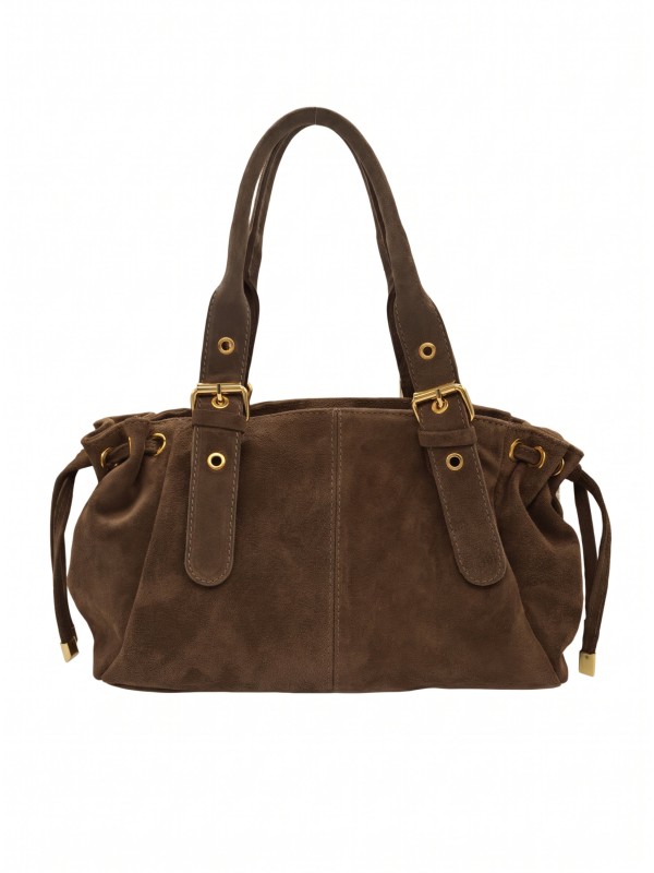 Soleil Chic Sac Cuir Daily Taupe Nubuck