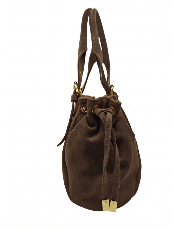 Soleil Chic Sac Cuir Daily Taupe Nubuck