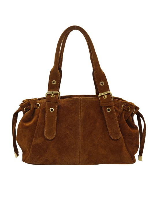 Soleil Chic Sac Cuir Daily Camel Nubuck