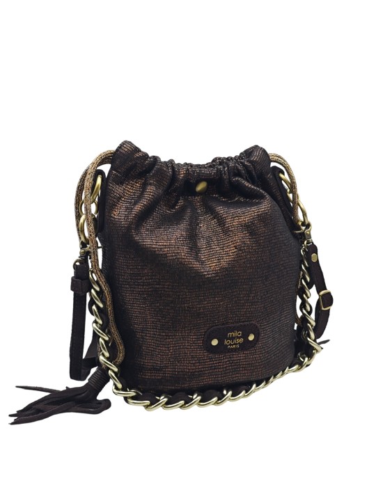 Mila Louise Sac seau MILENA EP12 BRUN DARK