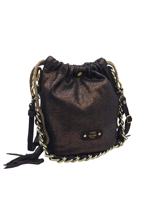 Mila Louise Sac seau MILENA EP12 BRUN DARK