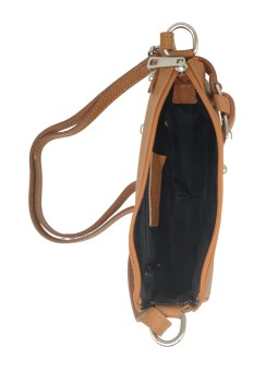 PETIT Sac bandoulière cuir Camel