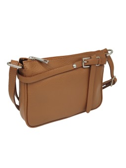 PETIT Sac bandoulière cuir Camel