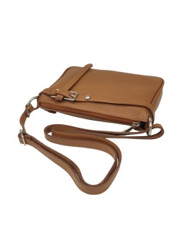 PETIT Sac bandoulière cuir Camel