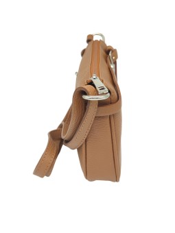 PETIT Sac bandoulière cuir Camel