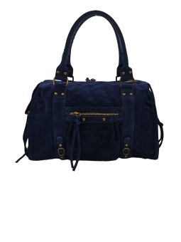 Soleil Chic  Grand Sac Cuir Daisy Large Marine