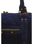 THE WAN Grand Sac Cuir Daisy Large Marine